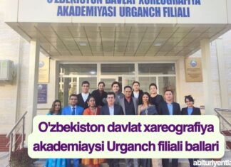 O'zbekiston davlat xareografiya akademiaysi Urganch filiali ballari